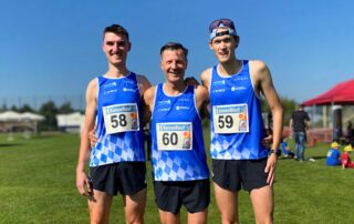 Leon Schübel, Michael Mettin und Jan Kundörfer beim Kapuziner Kessellauf 2024.