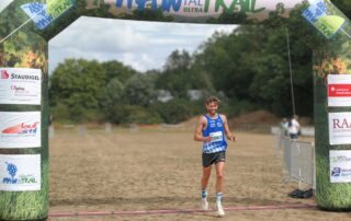 Christopher von Stelzer erreicht bei der 5. Bayerischen Trailmeisterschaft auf der 30 Kilometer langen Trailstrecke den siebenten Platz. Foto: Andreas Heller